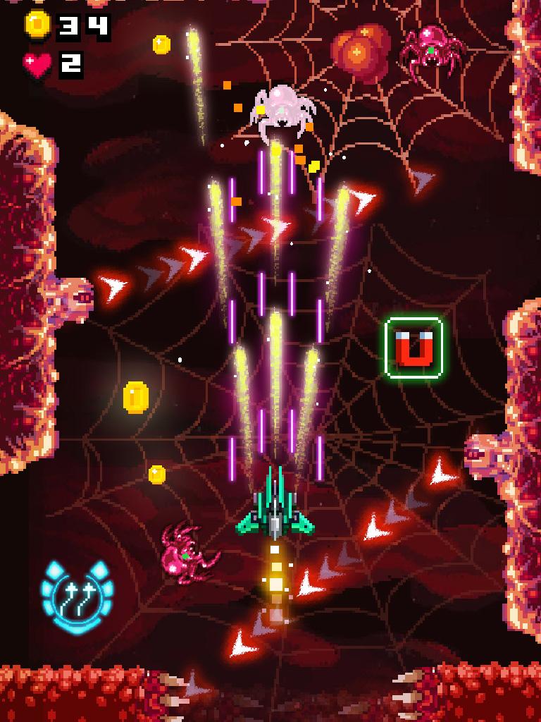 Скачать Retro Space War: Shooter Game: Android Пиксельные игра на телефон и планшет.