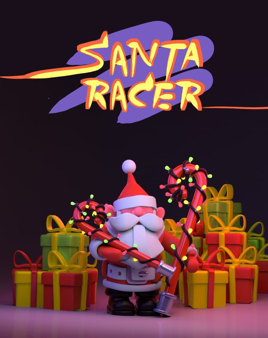 Скачать Santa Racer - Christmas 2022: Android Аркады игра на телефон и планшет.