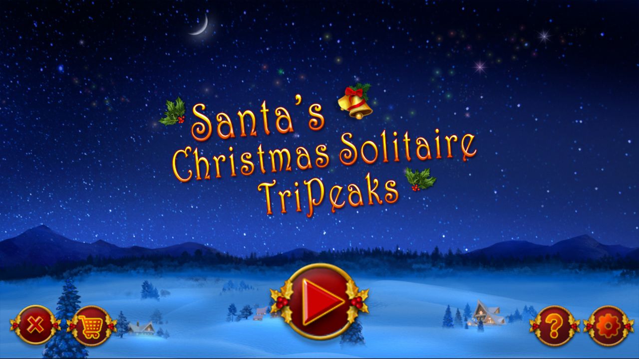 Скачать Santa's Christmas Solitaire TriPeaks: Android Пасьянсы игра на телефон и планшет.
