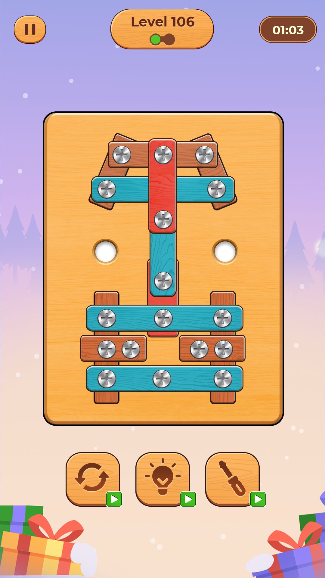 Скачать Screw Puzzle: Nuts & Bolts: Android Логические игра на телефон и планшет.