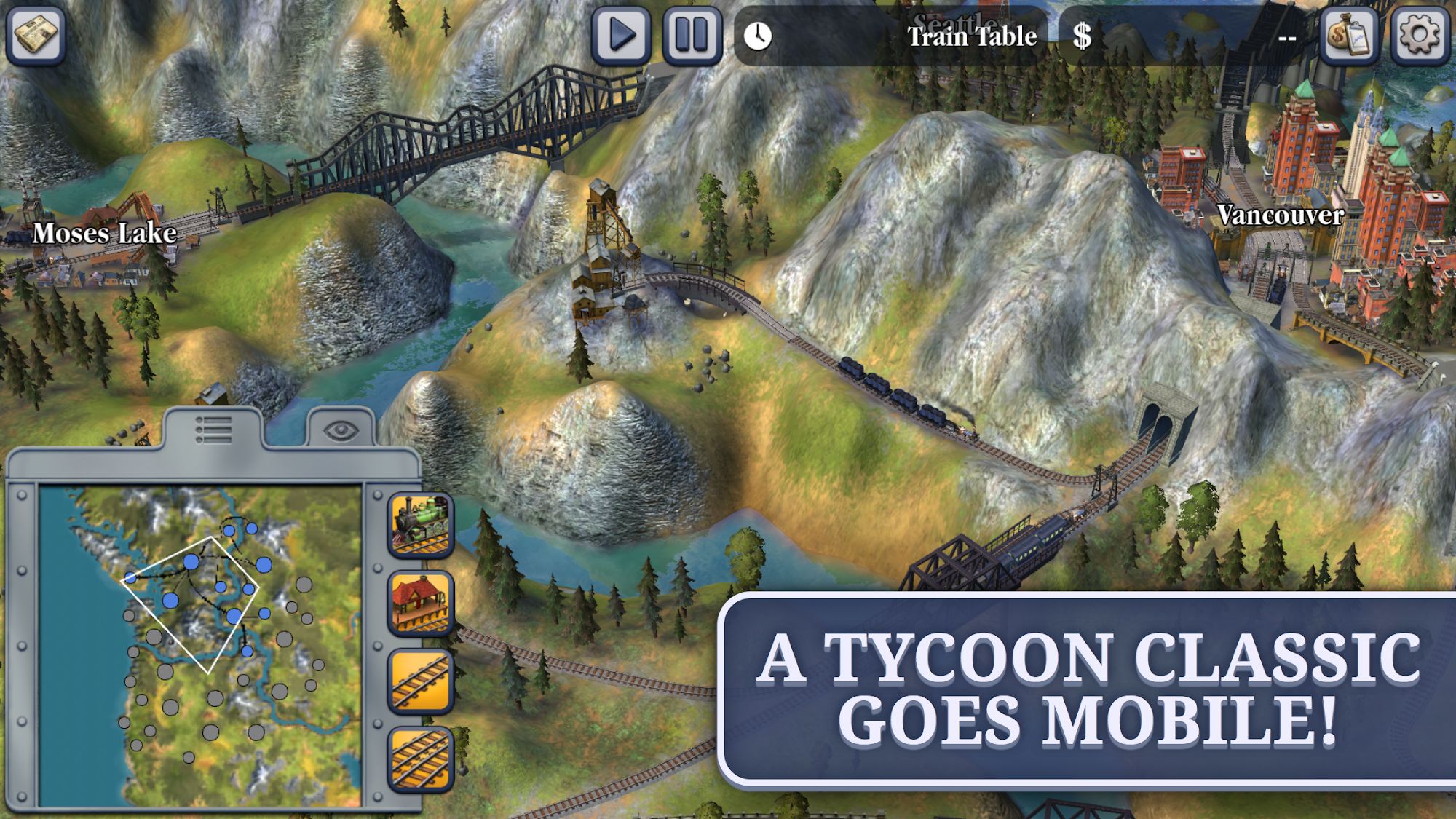 Скачать Sid Meier's Railroads!: Android Экономические стратегии игра на телефон и планшет.