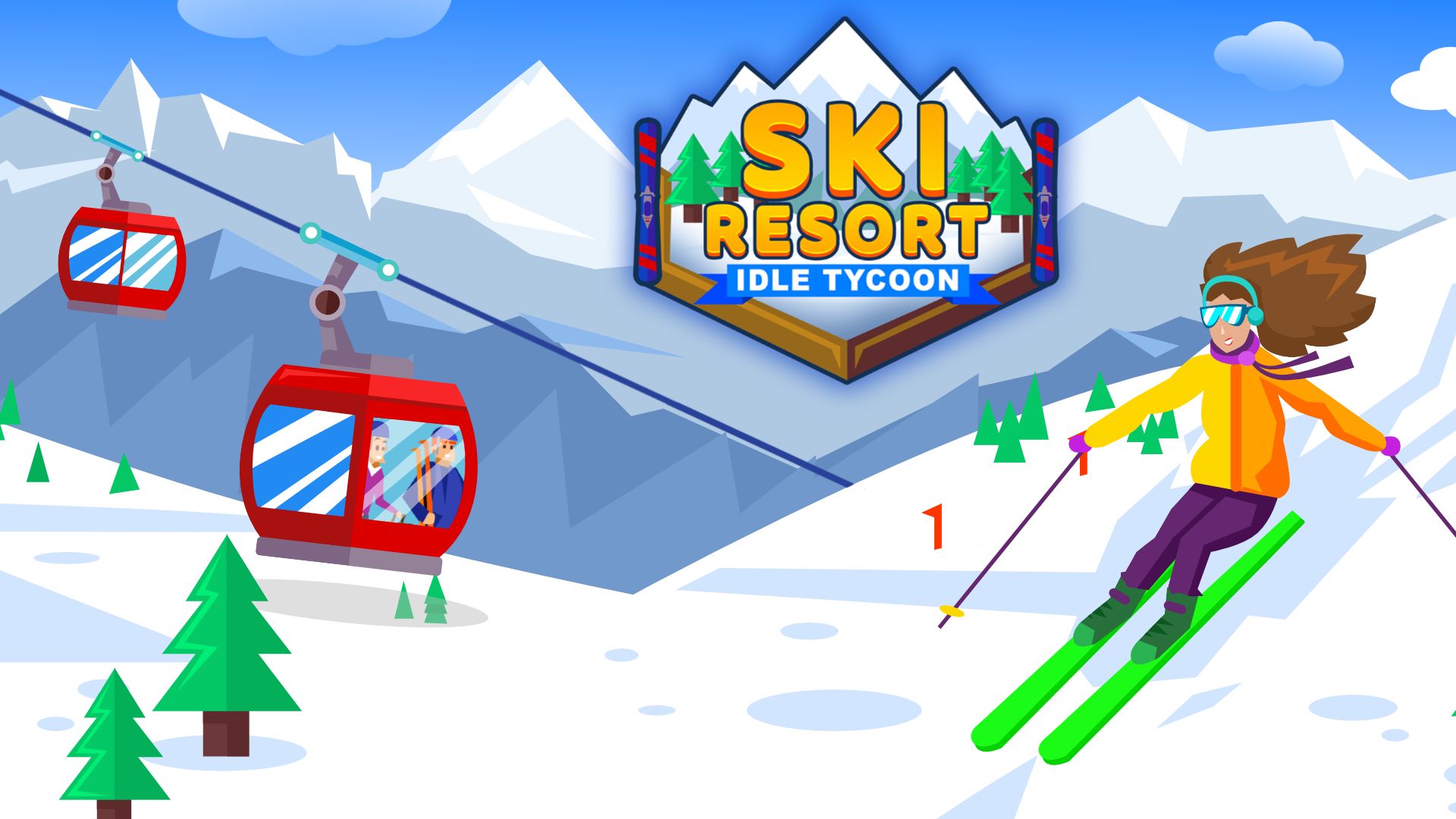 Скачать Ski Resort: Idle Tycoon - Idle Snow!: Android Менеджеры игра на телефон и планшет.