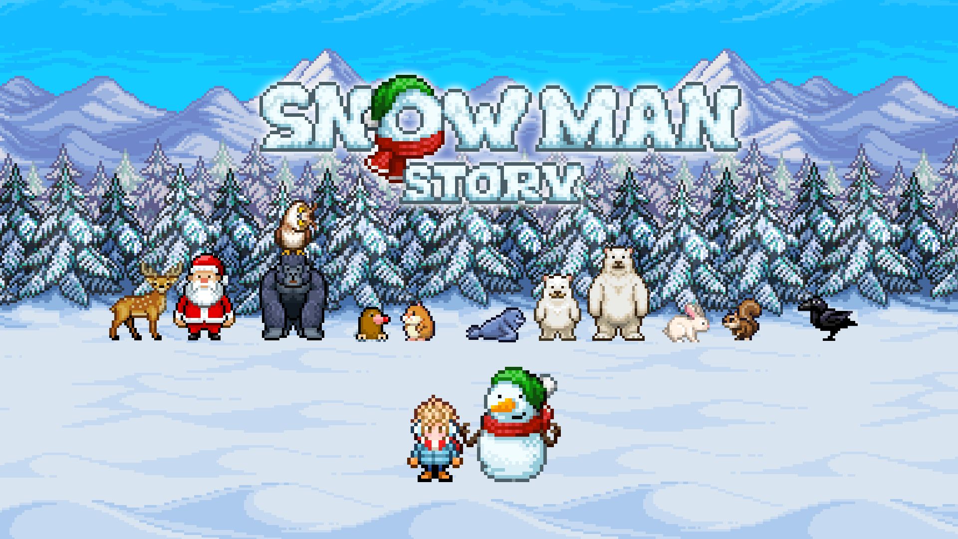 Скачать Snowman Story: Android Пиксельные игра на телефон и планшет.