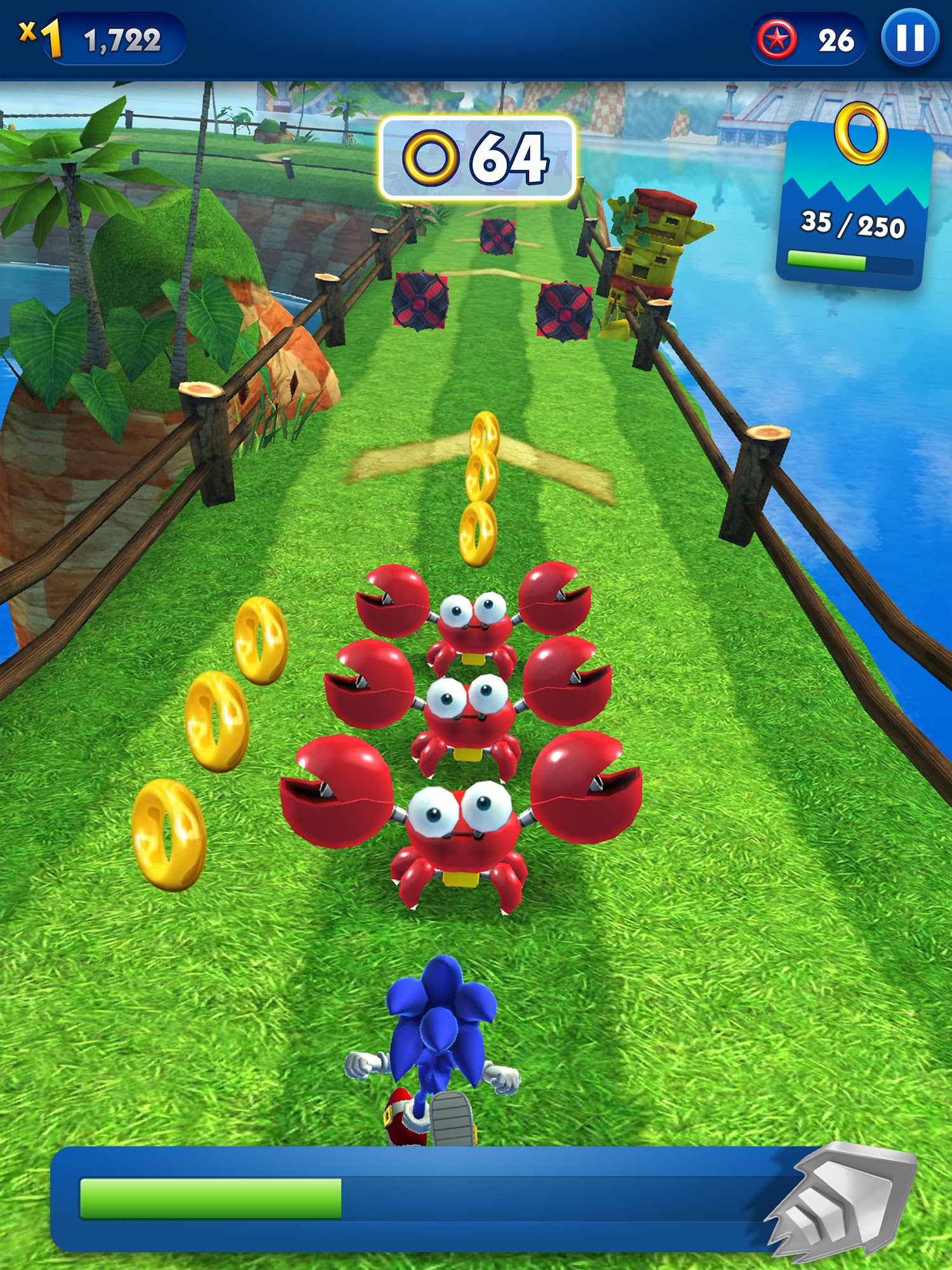 Скачать Sonic Prime Dash: Android Раннеры игра на телефон и планшет.