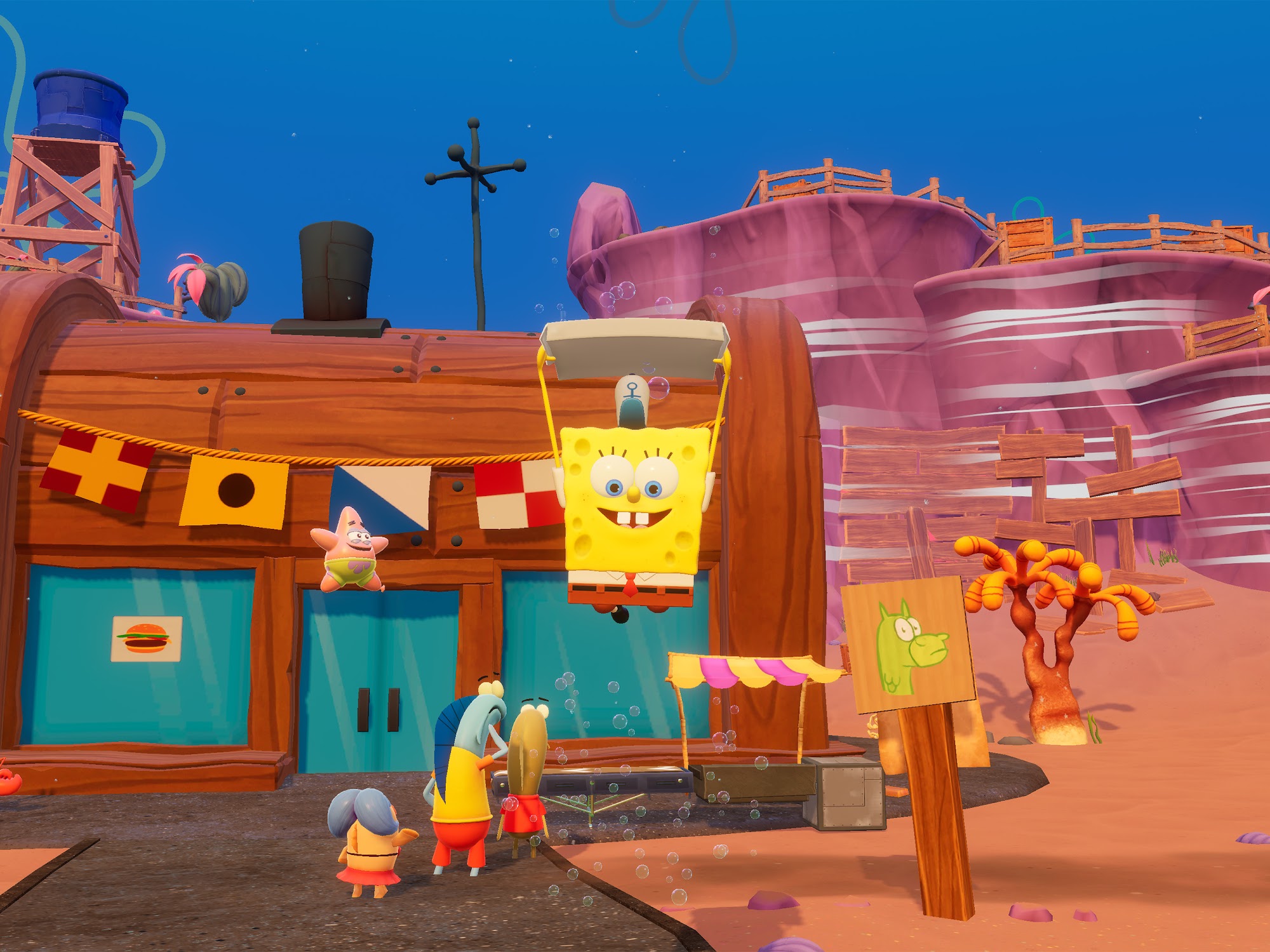 Скачать SpongeBob - The Cosmic Shake: Android Платформер игра на телефон и планшет.