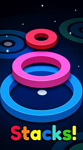 Скачать Stackz: Put the rings on. Color puzzle: Android Головоломки игра на телефон и планшет.