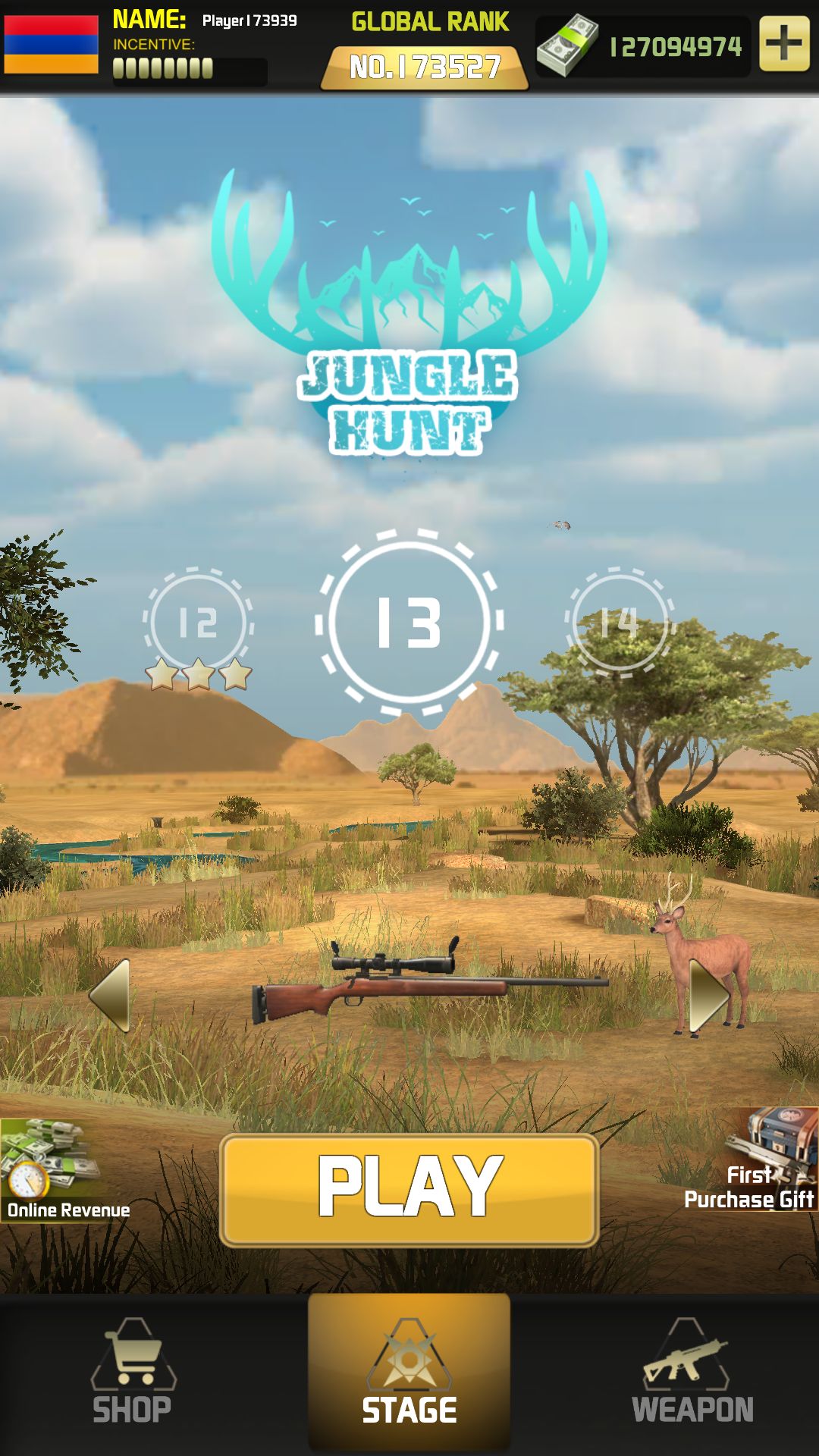 Скачать The Hunting World - 3D Wild Shooting Game: Android FPS (Шутеры от 1 лица) игра на телефон и планшет.