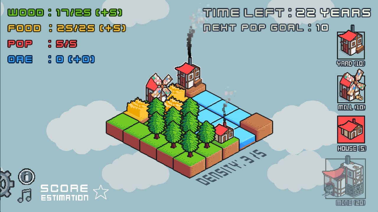 Скачать Time's Up in Tiny Town: Android Строительство игра на телефон и планшет.