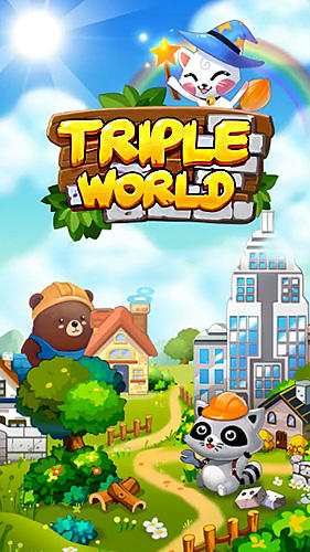Скачать Triple world: Animal friends build garden city: Android Головоломки игра на телефон и планшет.