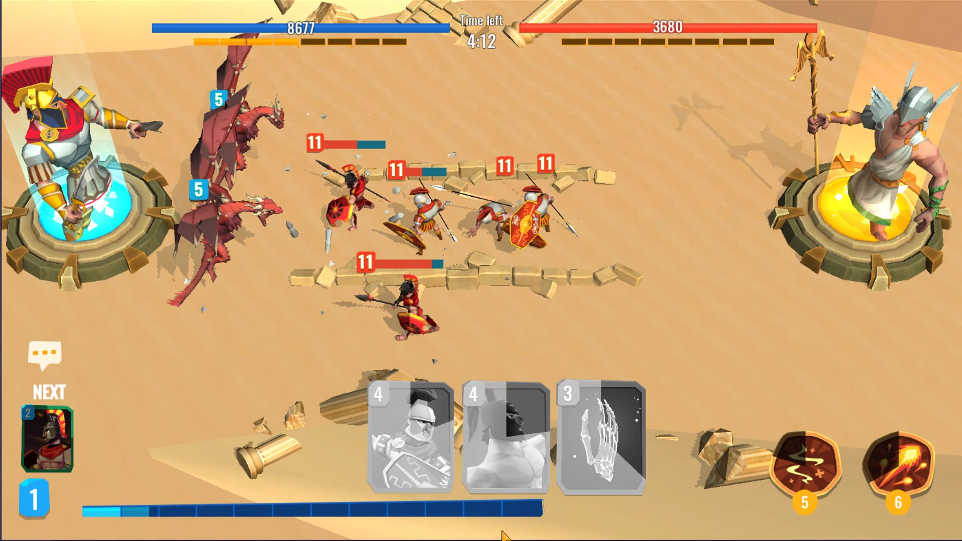 Скачать Trojan War 2: Clash Cards Game: Android Исторические игра на телефон и планшет.