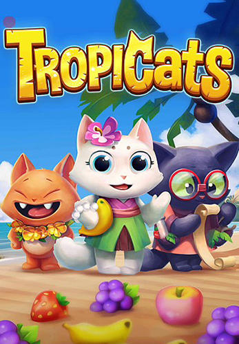 Скачать Tropicats: Puzzle paradise: Android Три в ряд игра на телефон и планшет.