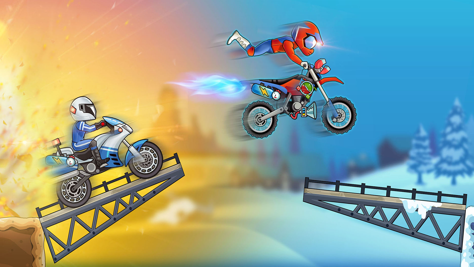 Скачать Turbo Bike: Extreme Racing: Android Мотоциклы игра на телефон и планшет.