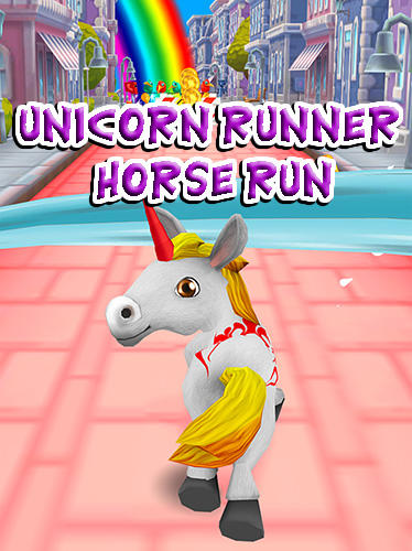 Скачать Unicorn runner 3D: Horse run: Android Раннеры игра на телефон и планшет.