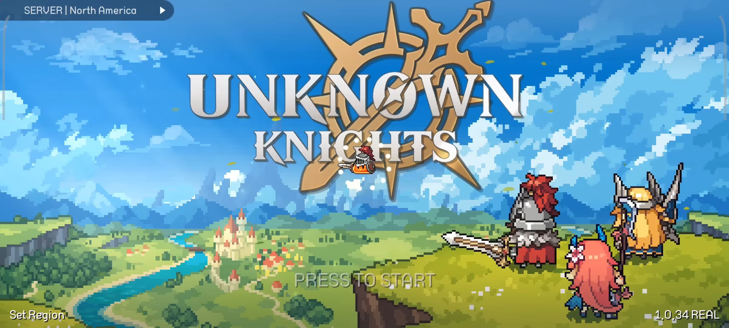 Скачать Unknown Knights: Pixel RPG: Android Online игра на телефон и планшет.