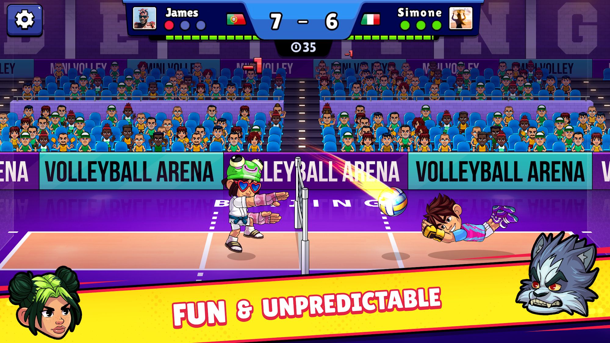 Скачать Volleyball Arena: Android Спортивные игра на телефон и планшет.