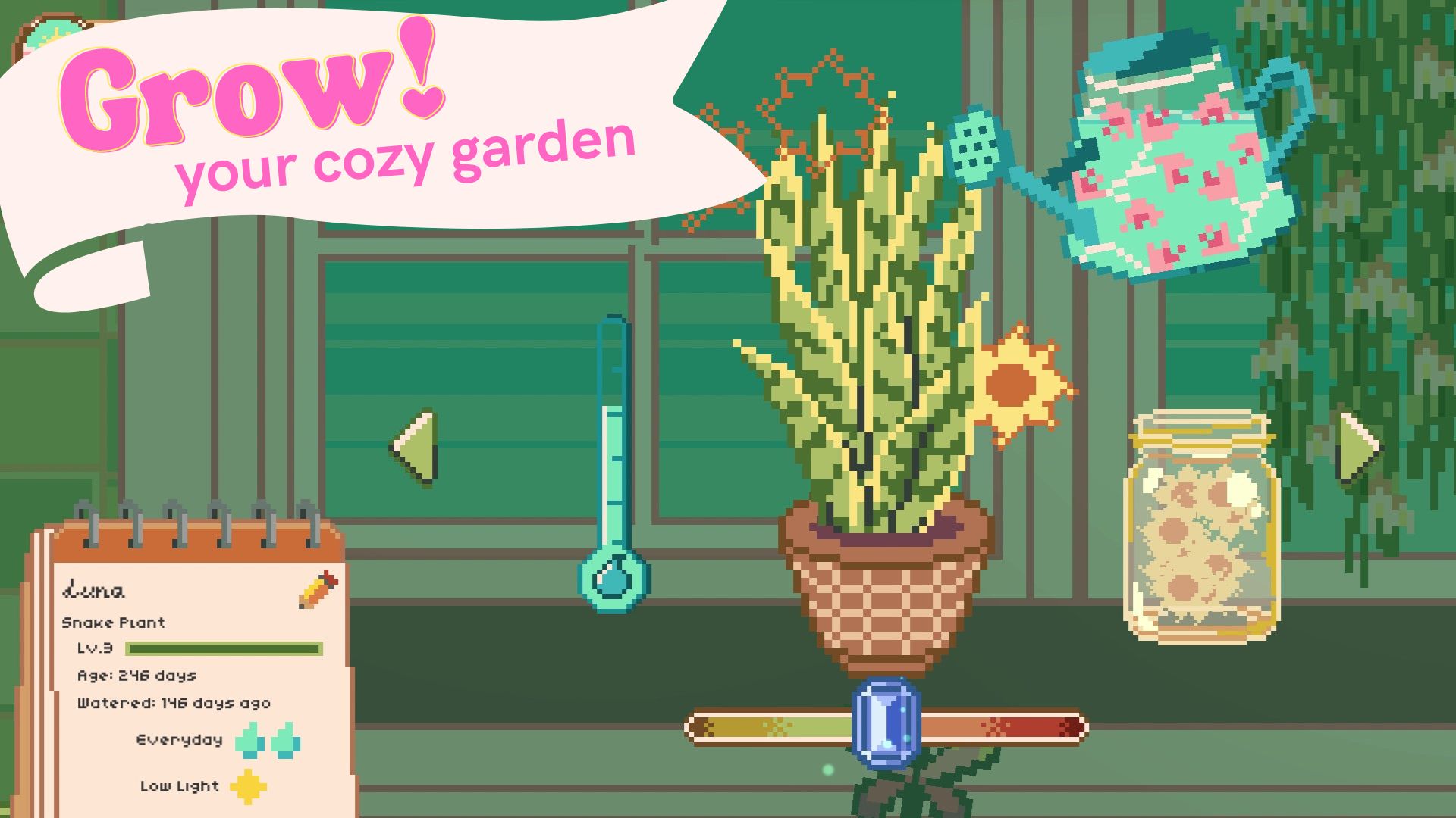 Скачать Window Garden - Lofi Idle Game: Android Пиксельные игра на телефон и планшет.