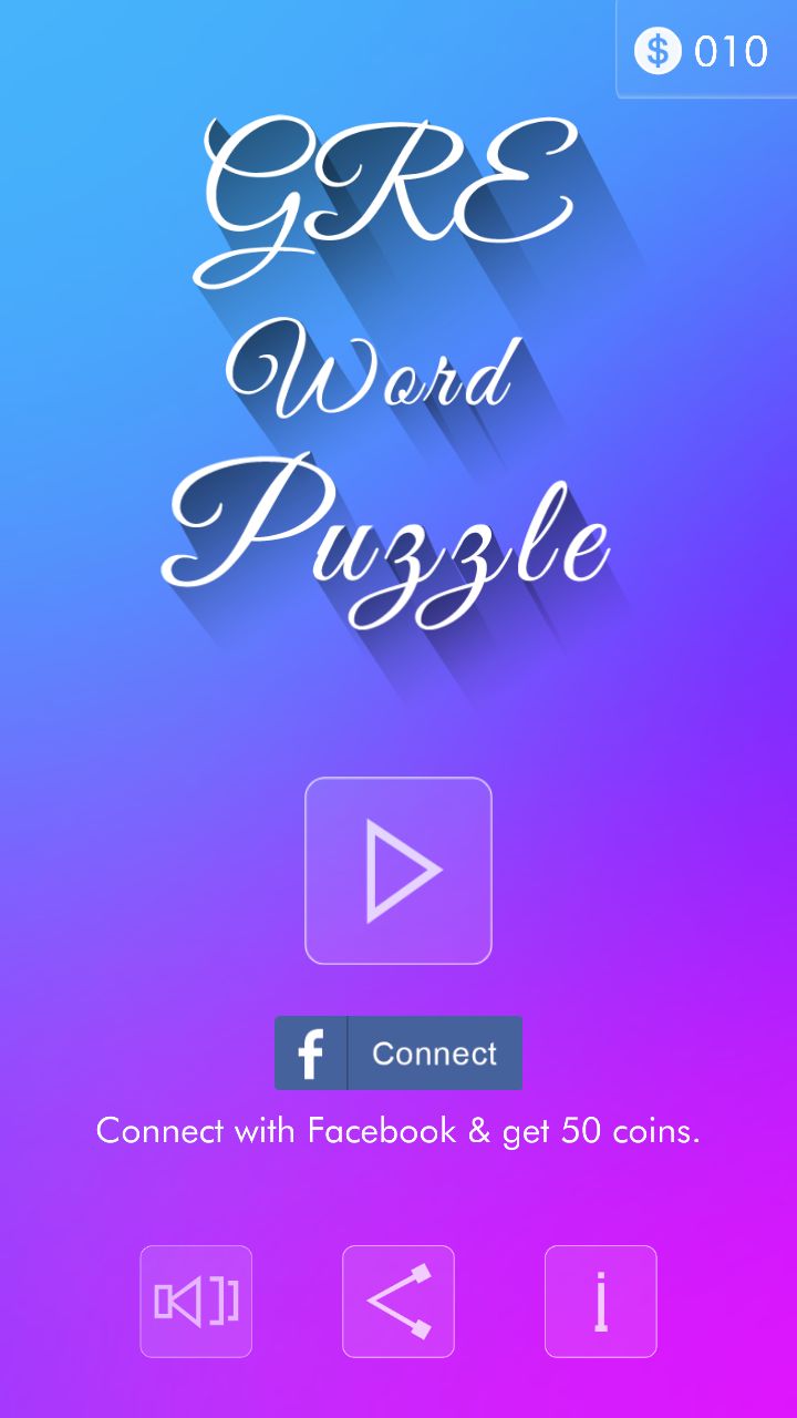 Скачать Word Game for GRE Students: Android Слова игра на телефон и планшет.