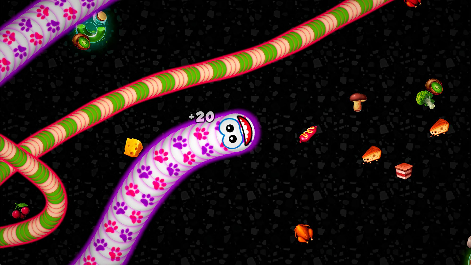 Скачать Worms Zone .io - Hungry Snake: Android Аркады игра на телефон и планшет.