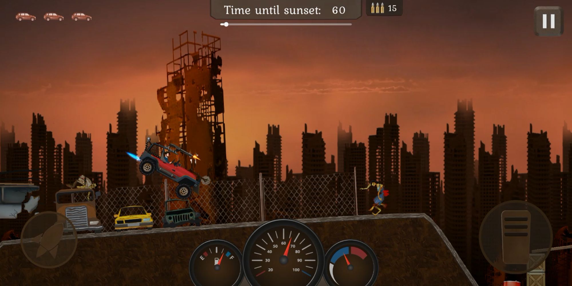 Скачать Zombie Metal Racing: Android Гонки по холмам игра на телефон и планшет.