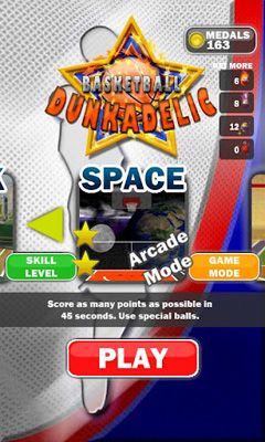 Скачать Basketball Dunkadelic: Android Аркады игра на телефон и планшет.