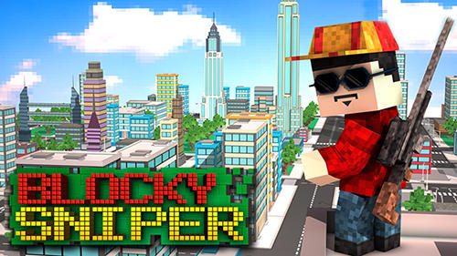 Скачать Blocky city sniper 3D: Android Пиксельные игра на телефон и планшет.