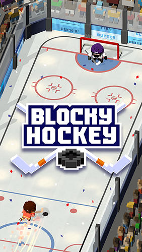 Скачать Blocky hockey: Ice runner: Android Хокей игра на телефон и планшет.
