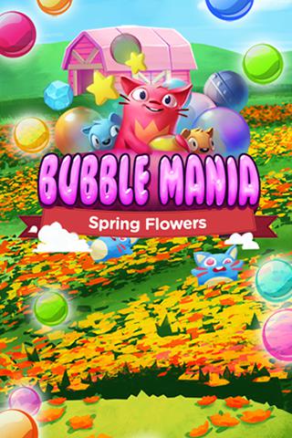 Скачать Bubble mania: Spring flowers: Android Для детей игра на телефон и планшет.