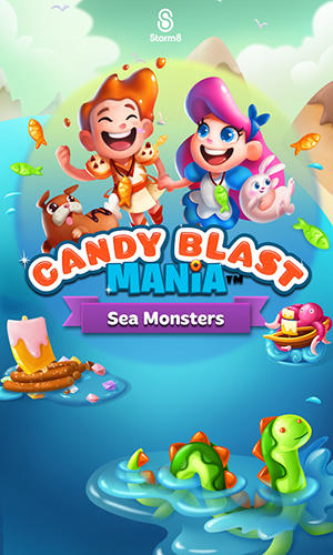 Скачать Candy blast mania: Sea monsters: Android Три в ряд игра на телефон и планшет.