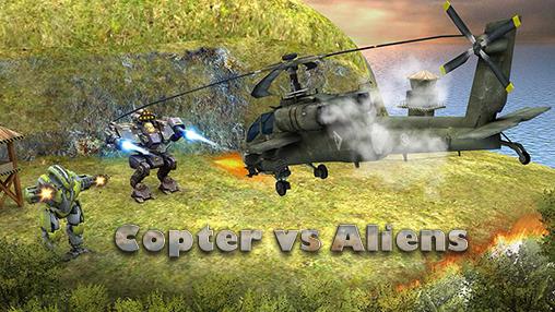 Скачать Copter vs aliens: Android Вертолет игра на телефон и планшет.