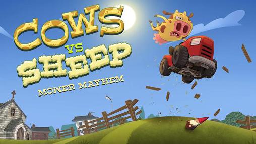 Скачать Cows vs sheep: Mower mayhem: Android Для детей игра на телефон и планшет.