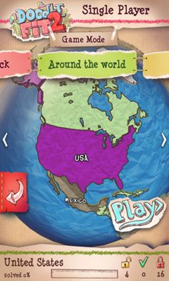 Скачать Doodle Fit 2: Around the World: Android Логические игра на телефон и планшет.