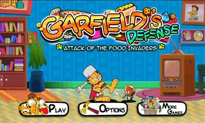 Скачать Garfields Defense Attack of the Food Invaders: Android Стратегии игра на телефон и планшет.