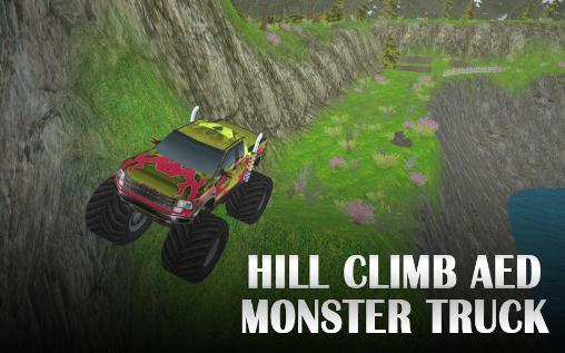 Скачать Hill climb AED monster truck: Android Гонки по холмам игра на телефон и планшет.