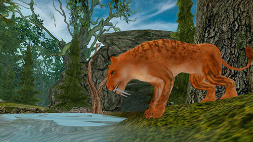 Life of sabertooth tiger 3D