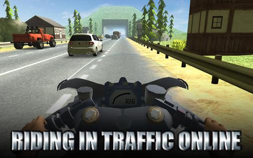 Скачать Riding in traffic online: Android Гонки на шоссе игра на телефон и планшет.