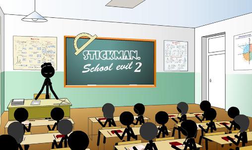 Скачать Stickman: School evil 2: Android Стикмен игра на телефон и планшет.