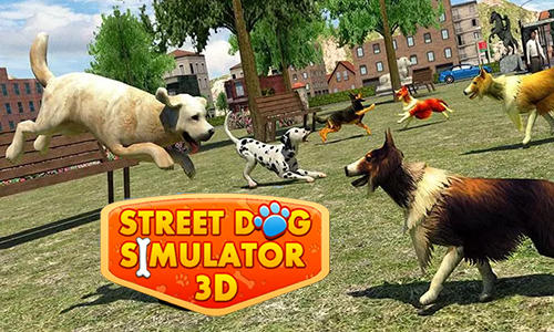 Скачать Street dog simulator 3D: Android Животные игра на телефон и планшет.