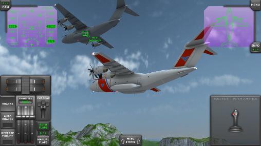 Turboprop flight simulator 3D