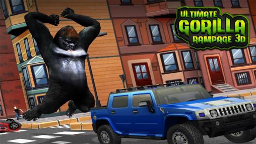 Скачать Ultimate gorilla rampage 3D: Android Животные игра на телефон и планшет.