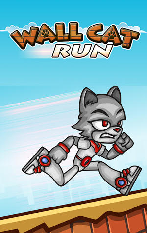 Скачать Wall cat run: Android Прыгалки игра на телефон и планшет.