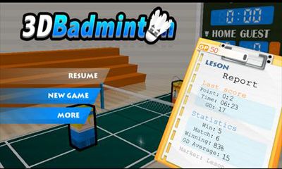 Скачать 3D Badminton: Android игра на телефон и планшет.