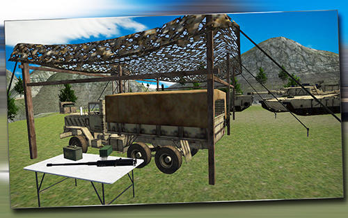 Army truck driver 3D