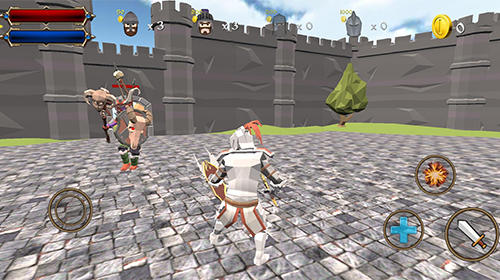 Castle defense knight fight