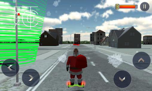 Hoverboard rider 3D: Santa Xmas