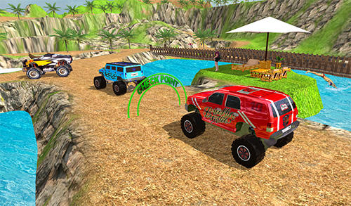 Offroad grand monster truck hill drive
