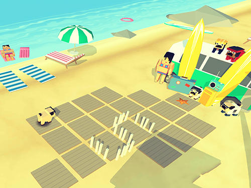 Party pugs: Beach puzzle go!