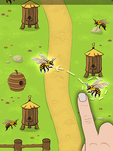 Angry bee evolution: Idle cute clicker tap game