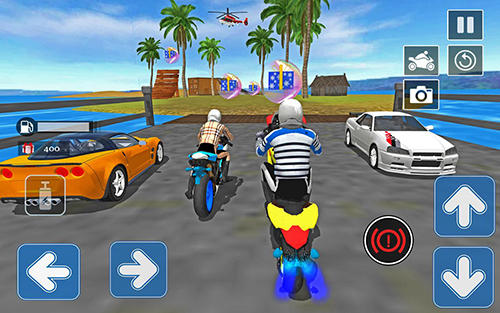 High speed sports bike sim 3D
