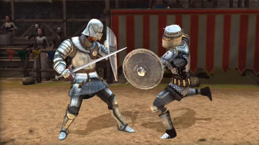 Knights fight: Medieval arena