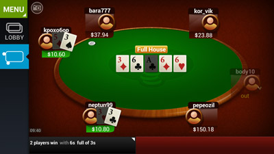 Mobile poker club